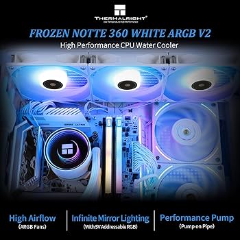 CPU THERMALRIGHT FROZEN NOTTE 360 WHITE ARGB Frozen Notte 360 WHITE ARGB – Thermalright